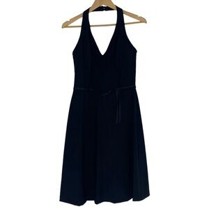 CDC LBD black halter skater dress womens size 6